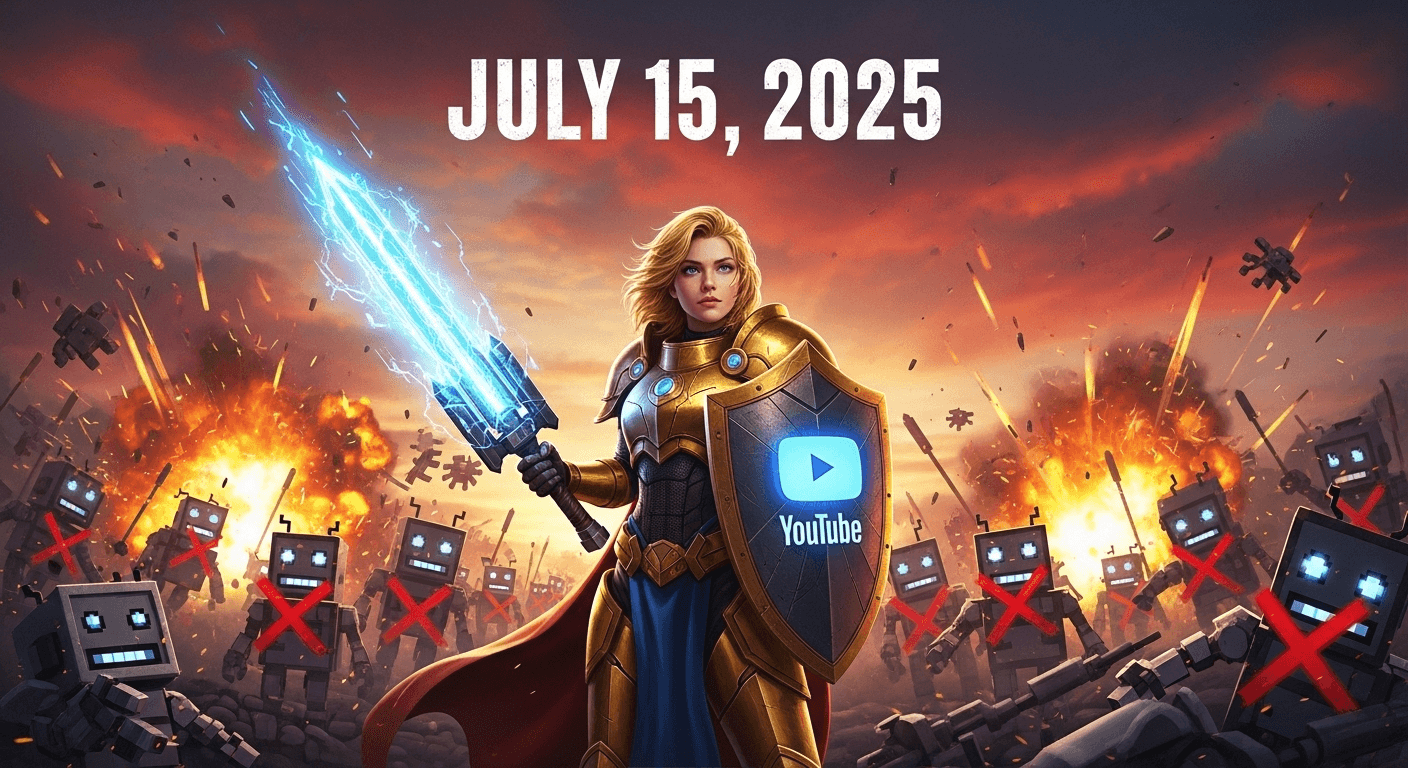 YouTube's New AI Policy Will Kill Thousands of Channels on July 15th (Here's How to Survive)